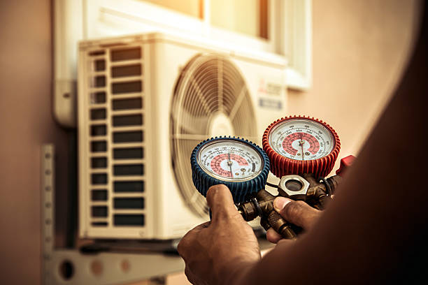 Professional Air Conditioning Service technician working in Ripon, CA